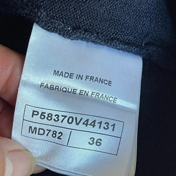 CHANEL Midnight Blue Knit Dress with Button Accents size 36(XS-S) - Picture 14 of 16